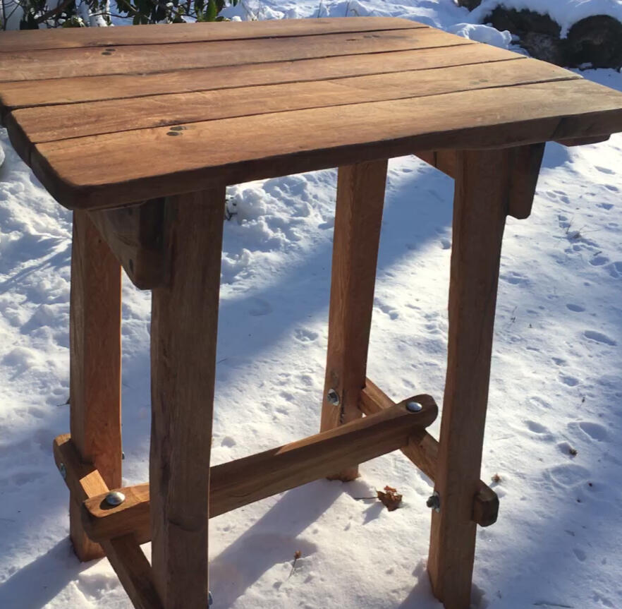 Custom made high table, local oak